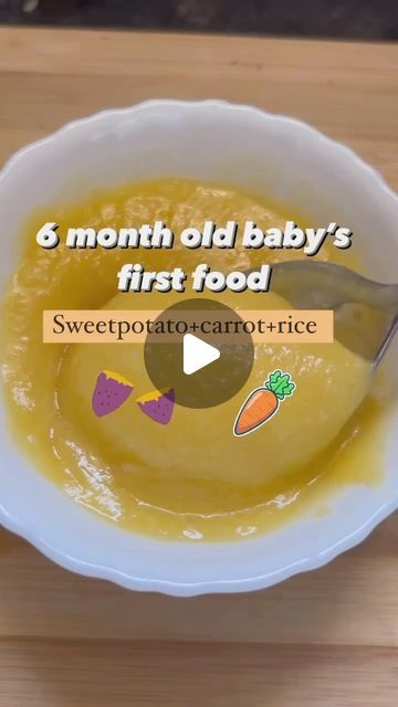 9 Month Baby Food Ideas, 6 Month Baby Food Ideas, 6 Months Baby Food Recipes, Potato Puree Baby, First Foods For 6 Month Old, 6 Month Old Baby Food, 6 Month Old Food Ideas, Baby Food For 6 Months, Sweet Potato Puree Baby