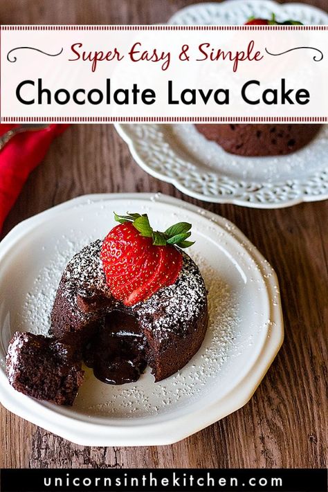 Chocolate Lava Cake For 2, Lava Cake Recipe For One, Lava Cakes For 2, Lava Cake Recipe Muffin Tin, Lava Cake Recipe For Two, Chocolate Molten Lava Cake Recipe, Easy Molten Lava Cake Recipe, Hot Lava Cake Recipes, Molten Lava Cake In A Cup