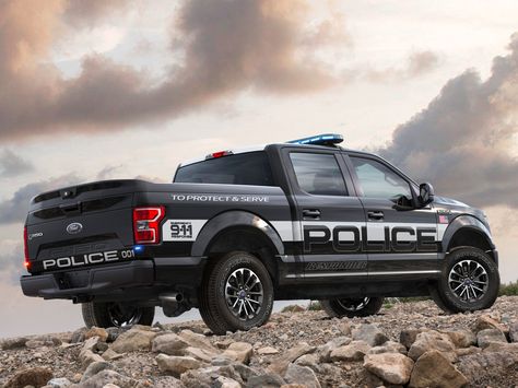 Ford has added yet another vehicle to its police lineup  a 'pursuit rated' pickup (F) Ford F150 Raptor, Ford Ranger Raptor, Police Truck, Ford Police, Ford Raptor, Police Car, Emergency Vehicles, State Police, Car Ford