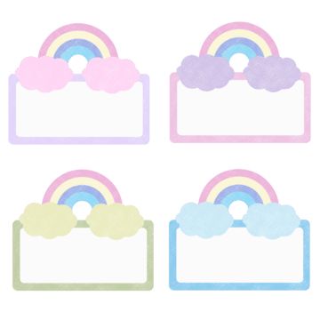 Business Identity Design, Name Tag Templates, Rainbow Names, Corporate Id, Rainbows Christmas, Barbie Theme, Template Png, Rainbow Theme, Business Card Branding