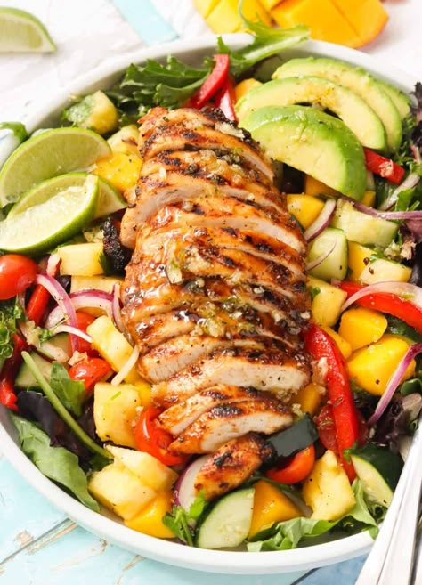 Jerk Chicken Salad - Immaculate Bites Caribbean Salad Dressing, Jerk Chicken Salad Recipe, Jerk Salad, Jerk Chicken Salad, Jerk Chicken Pasta, Food Meal Prep Ideas, Caribbean Chicken, California Chicken, Coleslaw Salad