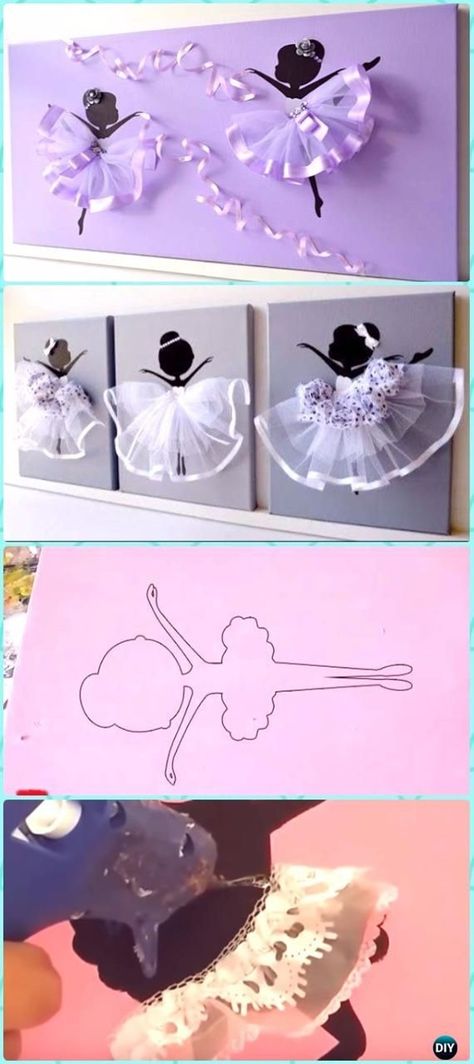 40 Creative and Easy Cheap DIY Canvas Wall Art Ideas Canvas Wall Art Ideas, Dance Crafts, 3d Canvas, Ballerina Wall Art, Kids Canvas Art, Anniversaire Diy, Diy Wand, Diy Canvas Wall Art, Wall Art Ideas