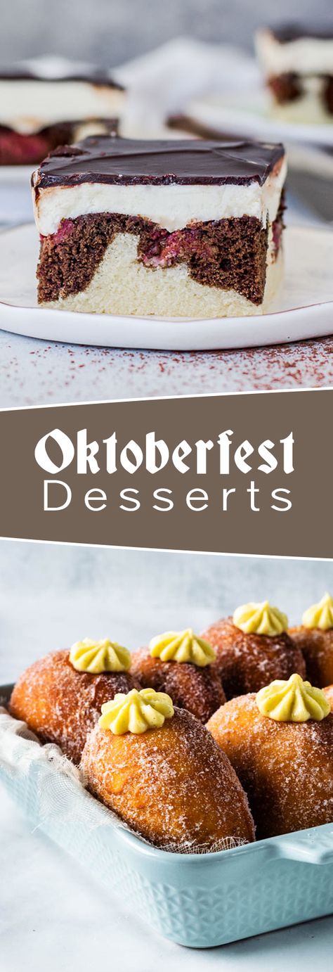 Oktoberfest desserts you'll love. #oktoberfestrecipes #oktoberfestbash #oktoberfestparty Oktoberfest Dessert Recipes, Desserts For Octoberfest, Oktoberfest Food Desserts, Octoberfest Food Desserts, Oktoberfest Desserts Easy, Octoberfest Dessert Ideas, October Fest Desserts, German Desserts Oktoberfest, Octoberfest Desserts