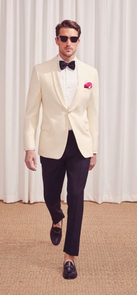 Brooks Brothers - primavera 23 Gatsby Gala, Modern Tuxedo, Old Hollywood Wedding, Wedding Tux, Hollywood Wedding, Mens Fashion Blazer, Dinner Jacket, Mens Formal Wear, Men Formal