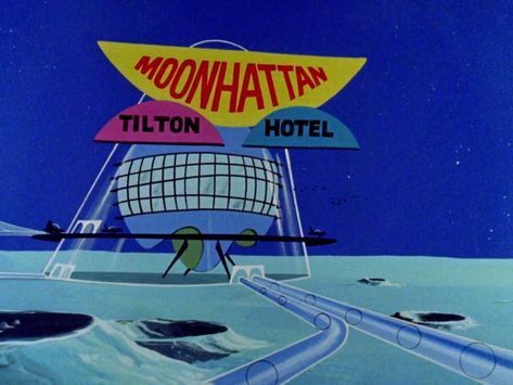 Moonhattan Tilton Hotel | The Jetsons Wiki | Fandom George Jetson, The Jetsons, Cartoon Background, Hotel