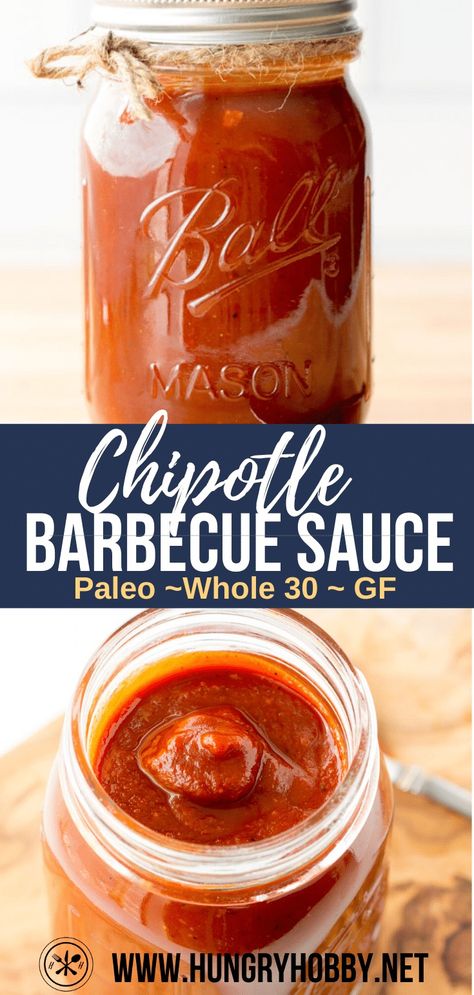 This bbq chipotle sauce is the perfect sauce for chicken, seafood, pork, and beef. It's the perfect blend between barbecue and fiery chipotle in adobo sauce. Recipes With Chipotle Peppers In Adobo, Creamy Chipotle Sauce Recipe, Chipotle Bbq Sauce Recipe, Vegetarian Grill, Chipotle In Adobo, Creamy Chipotle Sauce, Chipotle In Adobo Sauce, Pork Carnitas Recipe, How To Make Bbq