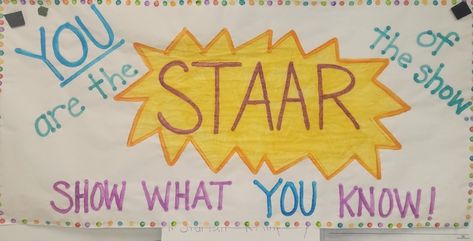 STAAR testing in Texas 😖 Student Testing Motivation, Testing Encouragement Posters, State Testing Motivation, Testing Treats For Students, Staar Test Motivation, Test Motivation, State Testing Encouragement, Spirit Posters, Testing Treats