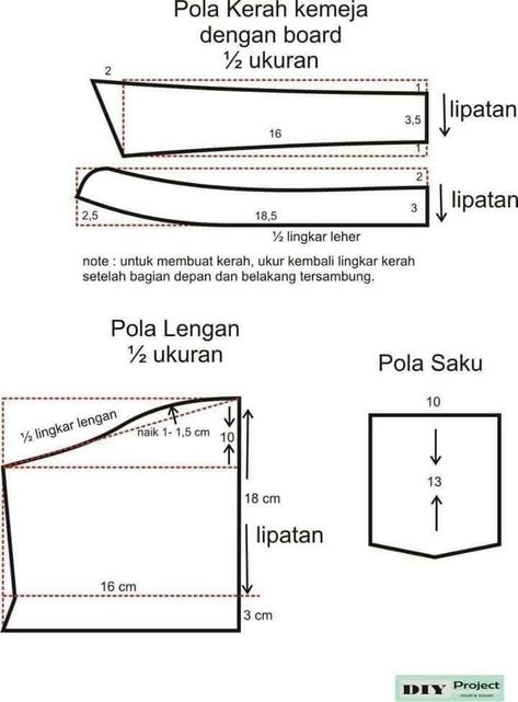 Pola Kerah Kemeja, Pola Dasar, Pola Blus, Fashion Sketch Template, Mens Shirt Pattern, Sewing Men, Mens Sewing Patterns, Sewing Collars, Kemeja Lelaki