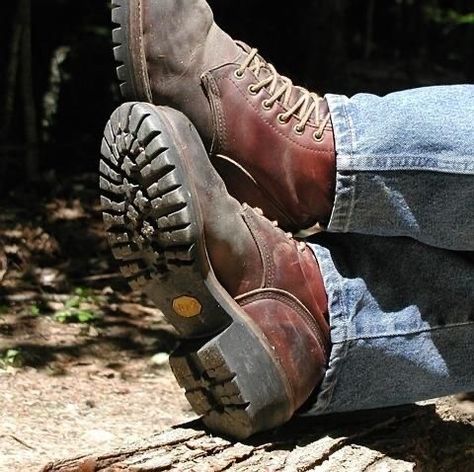 Lumberjack Boots, Moon Costume, Bike Boots, Logger Boots, Biker Aesthetic, Old Boots, Men Stuff, Hot Boots, Leather Gear