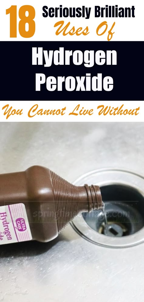 Hydrogen peroxide is a wonderful and safe non-toxic cleaner and disinfectant. You cannot have a safe clean home without the right products and one of the best and safest is hydrogen peroxide. Here are 18 ways to use hydrogen peroxide in your home. Cleaning With Hydrogen Peroxide, Cleaning With Peroxide, Peroxide Uses, Hydrogen Peroxide Uses, Homemade Cleaning Supplies, Diy Cleaning Solution, Easy Cleaning Hacks, Homemade Cleaning Solutions, Deep Cleaning Tips