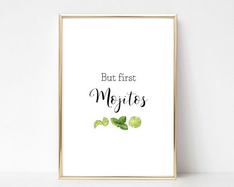 Mojito Quotes, Kitchen Bar Area, Guest Room Sign, Be Our Guest Sign, Girls Bedroom Art, Unicorn Wall Art, Diy Boho Decor, Art Bar, Unique Art Prints