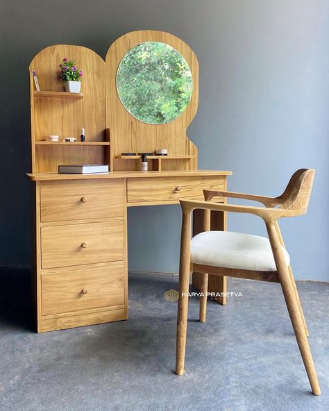 Luna Dressing Table adalah pilihan tepat bagi anda yang mencari meja rias dengan desain legan dan fitur fungsional. Material : Kayu Jati Perhutani Size Dressing Table : 110x40x160 Kursi : 54x52x79cm Seat Height 45cm Fabric : Rivoli Makadamia By Hikaron Finishing : Natural Bleaching Doff By impra Detail Product Custom Dan Pemesanan Bisa Hubungi..  -Call/Wa : 085293951113 - Email : bprasetya366@gmail.com - Www.karyaprasfurniture.com Grap it fast.!  Selamat Berbelanja. #mejarias #mejariasmi... Dressing Table, Gmail Com, Furniture