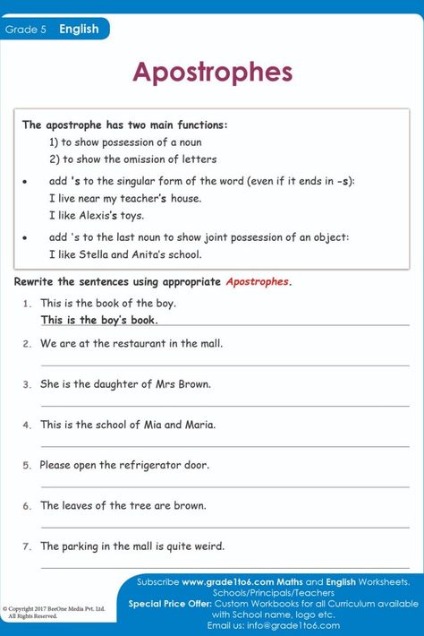 In this 5th class English worksheets, punctuate the following sentences, using capital letters and full stops where necessary. Rewrite the sentences correctly Subscribe to www.grade1to6.com for just $25 a year to get 6000 plus Maths and English worksheets for Grade 1 to Grade 6 #mathworksheets #schoolprincipals #englishworksheets Year 5 English Worksheets, Grade 5 English Worksheets, English Grammar Worksheets For Class 6, Punctuation Worksheets 5th Grade, Grade 6 Grammar Worksheets, Apostrophes Worksheet Grade 5, Punctuation Worksheets With Answers, Energy Transformations Activities, Types Of Sentences Worksheet Grade 5