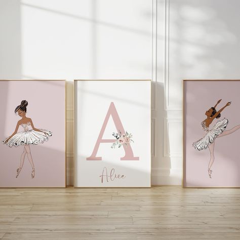 Transform your little one’s space with our enchanting Ballerina Wall Art set! 🎀✨ Add elegance to any nursery or bedroom with three delightful prints featuring graceful ballerinas. Personalize each print with your child’s name for a special touch! Choose from various skin and hair colors to match your decor perfectly. Inspire dreams of twirls and pirouettes! #BallerinaArt #NurseryDecor #GirlsRoom #WallArt #BalletInspiration #KidsDecor #HomeDecor #GirlsBedroom #BallerinaPrints #PersonalizedArt Girls Ballerina Bedroom, Ballerina Bedroom, Ballerina Wall Art, Ballerina Art, Big Girl Bedrooms, Ballet Inspiration, Kids Decor, Girl's Room, Girls Bedroom