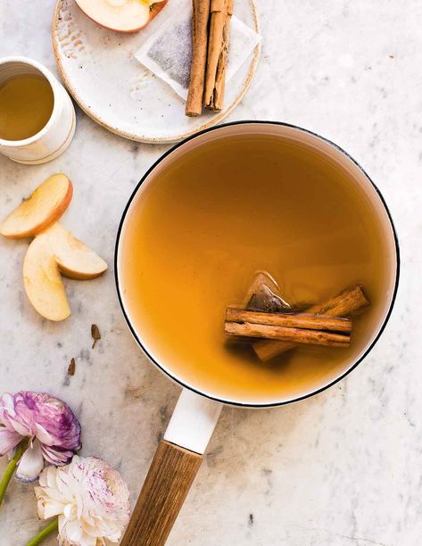 Chai Spiced Apple Cider Spiced Apple Cider Recipe, Winter Beverages, Cider Recipes, Apple Chai, Hot Winter Drinks, Apple Cider Recipe, Drinks Smoothies, Winter Drink, Cozy Drinks