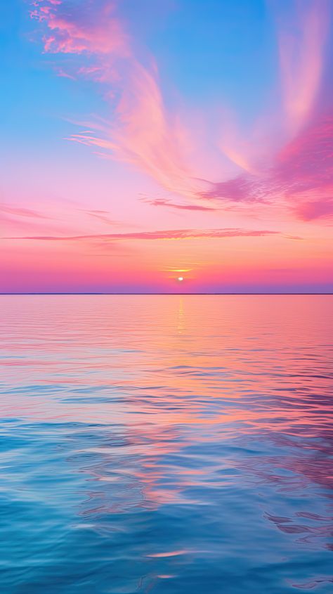 Beach Lockscreen Iphone Wallpaper, Summer Sunset Wallpaper, Pink Ocean Sunset, Pastel Beach Sunset, Pink And Blue Sunset, Sunrise Clouds, Beach Wall Collage, Wallpaper Sunset, Sunrise Wallpaper