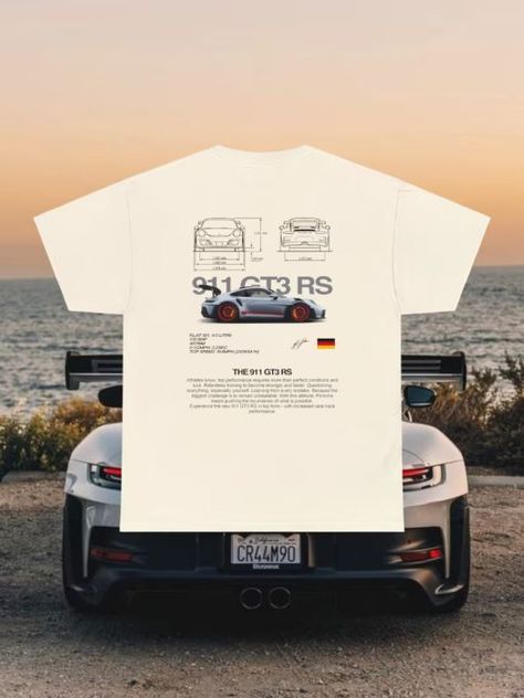 Car Tshirt Design, Best Tshirt, Gt3 Rs, Trend 2024, Car Enthusiast, Trending Tshirts, T Shirt Ideas, Tshirt Design, Be Proud