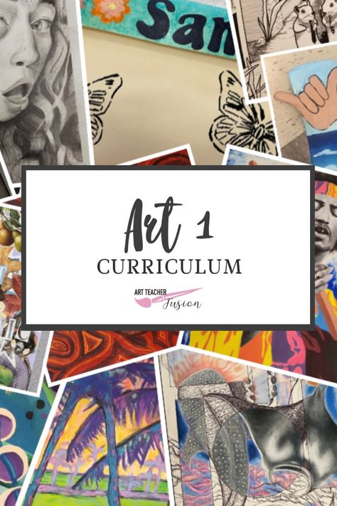 Where to start on building your own visual art curriculum? High School art, drawing, painting and sculpting! 

#highschoolart  #arted  #artcurriculum High School Visual Arts Lesson Plans, High School Elements Of Art Projects, Art Class Curriculum, Art Education Lessons High School, Art Project Ideas Middle School, Art Choice Board High School, Art Ideas For High School Students, One Day Art Projects For High School, High School Art Curriculum