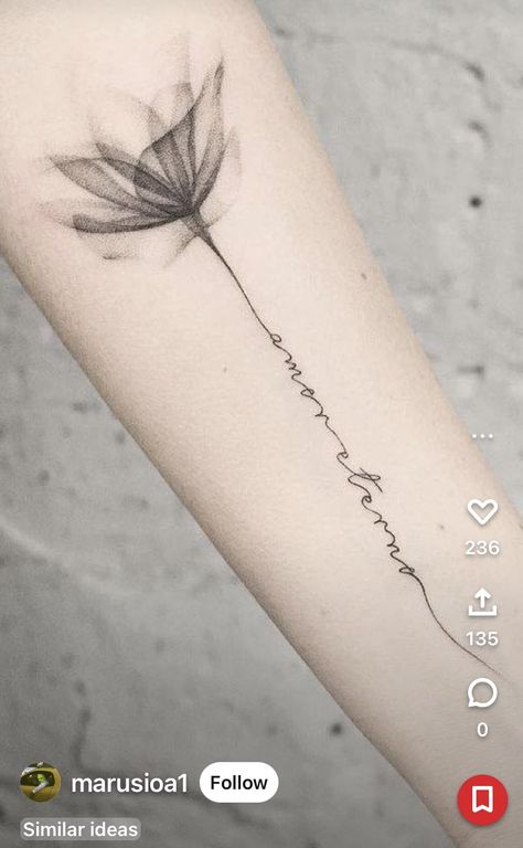 Amaryllis Tattoo, 34 Tattoo, Tattoo Ideas Minimalist, Tatuaje Cover Up, Tattoos To Cover Scars, Anklet Tattoos, Beautiful Flower Tattoos, Flower Tattoo Shoulder, Flower Tattoo Arm