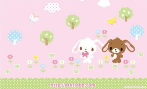 Sugarbunnies Wallpapers, Cutecore Banner, Pink Wallpaper Kawaii, Sugar Bunnies, Wish Me Mell, Cute Roblox Fits, Homemade Stickers, Pink Laptop, Bunny Wallpaper