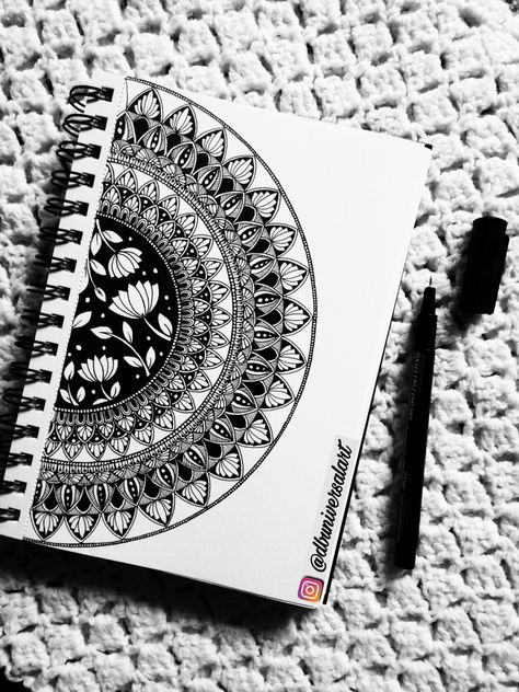 Mandala Art Lotus Flowers, Lotus Flower Mandala Art, Semi Mandala Art, A5 Mandala Art, Lotus Flower Drawing Mandala, Flower Mandala Sketch, Mandala Art Design Creative Beautiful, Big Mandala Art, Mandala Drawing Ideas Creative Beautiful