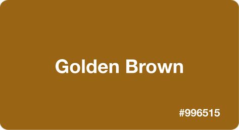 The Golden Brown color is reminiscent of the more crude form of gold. This color is also used in hair dye and there is also a song by this name. Golden Color Palette, Golden Brown Color, Palette Design, Gold Palette, Light Gold Color, Brown Color Palette, Hex Codes, Hex Color Codes, Brown Paint