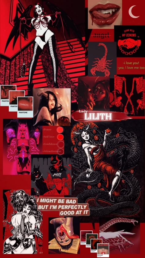 Goddess lilith energy Lucifer And Lilith Aesthetic, Lilith In Pisces Aesthetic, Lilith Wallpaper Aesthetic, Siren Personality, Lilith Goddess Aesthetic, Lilith Energy, Lilith Aesthetic, Queen Lilith, Lady Lilith