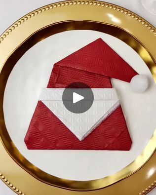 55K views · 303 reactions | Make a Santa hat from napkins 🎅 | Make a Santa hat from napkins 🎅 | By MetDaan DIY | Facebook Santa Napkin Folding, Santa Napkin Holders, Santa Hat Napkin Folding, Xmas Napkins Ideas, Paper Napkin Folding Ideas Christmas, Christmas Napkin Ideas, Santa Napkins, Diy Christmas Napkins, Diy Santa Hat