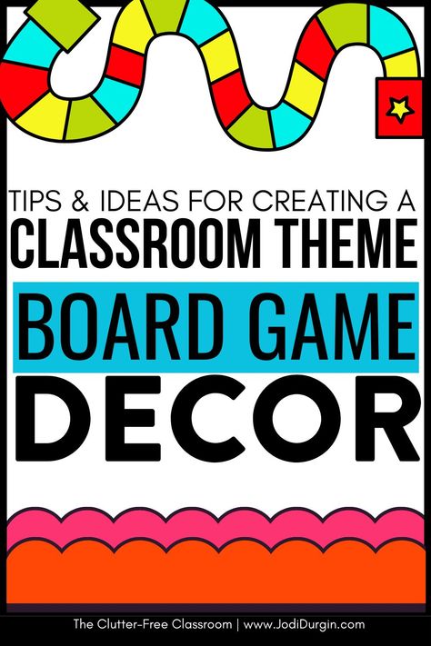 First-Fifth Grade Teachers looking for Board Game Classroom Theme or Door Decor ideas are going to love the inspiring photos & decorating tips by Clutter Free Classroom. Elementary School Teaching Staff wondering how to set up a classroom on a budget will love the bulletin board inspo, photos, & DIY tips for setting up their rooms for back to school or a mid-year refresh to be motivational. You'll also find classroom decor bundles & theme ideas to be quick & easy! Game Classroom Door Ideas, Game Of Life Classroom Theme, Chutes And Ladders Bulletin Board, Board Game Bulletin Board Ideas, Game Theme Bulletin Board Ideas, Game On Bulletin Board Ideas, Board Game Decorations Classroom, Board Game Bulletin Boards, Games Bulletin Board Ideas