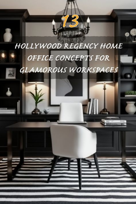 Transform your workspace with these stunning Hollywood Regency home office concepts! I adore the blend of elegance and functionality in this design, featuring bold contrasts and chic furnishings. Whether you’re working from home or just need a stylish nook, these ideas inspire glamour and creativity. Let’s elevate our workspaces together! Home Office Round Table, Home Office Grandmillenial, Bougie Office Ideas, Pretty Office Space At Work, Home Office Design Ideas For Women, Pretty Home Office Ideas, Office With Round Table, Office Ideas Feminine, Hollywood Regency Office