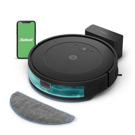 iRobot Roomba Combo Essential Robot Vacuum & Mop (Y0140) Black Y014020 - Best Buy Roomba Vacuum, Cleaning Schedules, Cleaning Essentials, Vacuum Mop, Cleaning System, Smart Robot, Start Cleaning, Irobot Roomba, Robot Vacuum Cleaner