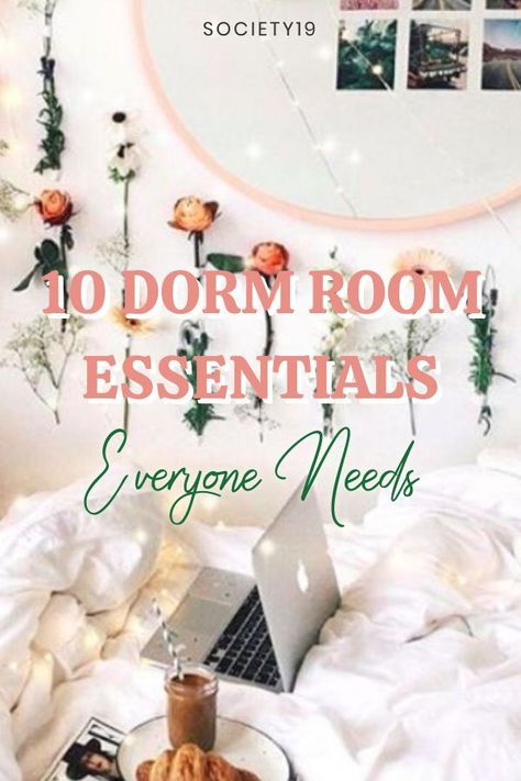 Moving into a college dorm can seem daunting, because there are so many things you might potentially need or want. Below are 10 dorm room essentials that everyone needs, to make your room comfortable and feel like home.    #dormroom #collegeessentials Teen Room Organization, Dorm Mirror, Back To School High School, College Dorm Hacks, Mirror Decorations, Student Essentials, Dorm Room Checklist, College Dorm Checklist, Organization Dorm