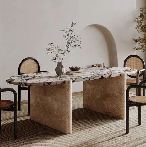 Travertine Dining Table, Luxury Marble, Stone Dining Table, Marble Dining, Luxury Dining, Custom Made Furniture, Dining Table Marble, Dining Table Design, Marble Table