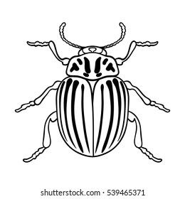 Colorado Beetle, June Beetle, Beetle Art, Monochrome Style, Flash Tattoo Designs, Bug Art, Embroidery Template, Tattoo Style Drawings, Monochrome Design