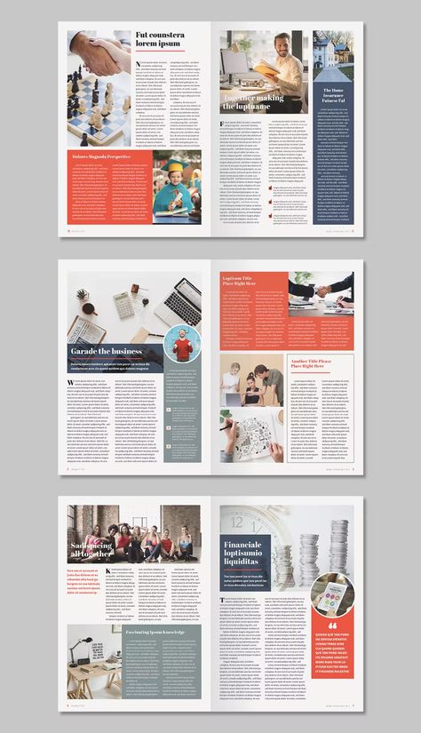 Newsletter Template INDD, IDML. 12 Pages. Newsletter Page Design, Newsletter Layout Template, Newsletter Design Layout Templates, Magazine Layout Design Ideas, Print Newsletter Design, Newsletter Design Layout Creative, Newsletter Design Ideas, Newsletter Design Print, Newsletter Design Layout