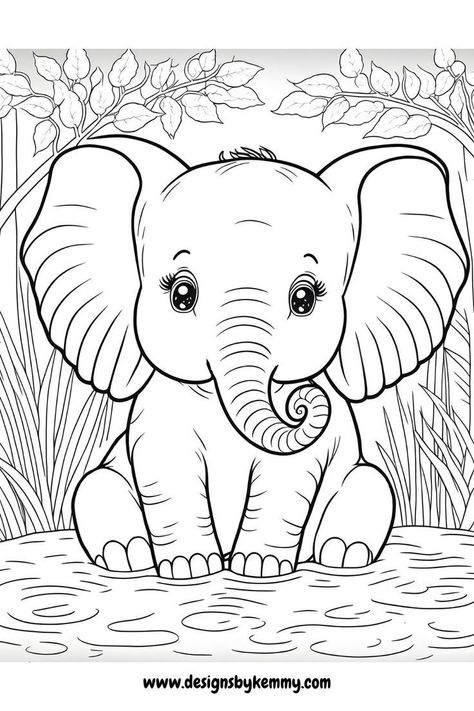 Printable Scooby Doo Coloring Pages For Kids Scooby Doo Coloring Pages, Elephant Coloring, Elephant Coloring Page, Elephant Colour, Farm Animal Coloring Pages, Baby Elefant, Detailed Coloring Pages, Pokemon Coloring, Unicorn Coloring Pages