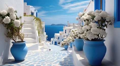 Photo santorini island landscape | Premium Photo #Freepik #photo #mykonos #santorini #greece #mediterranean Greece Horizontal Photo, Santorini Wallpaper Desktop, Greece Wallpaper Desktop, Santorini Landscape, Greece Wallpaper, Greece Mediterranean, Greece Landscape, Grecia Santorini, Island Landscape