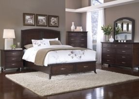 paint colors with dark wood furniture Dark Wood Bedroom Furniture, Cherry Bedroom Furniture, Dark Wood Bedroom, Dark Wood Bed, Dark Brown Furniture, Dark Bedroom Furniture, Brown Furniture Bedroom, Furniture Color Schemes, Bedroom Paint Colors Master