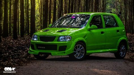 Maruti Alto 800 Modified 'Green' Kerala - ModifiedX Alto 800 Car Modified, Suzuki Alto Modified, Alto Car Modified, Alto 800 Car, Maruti Suzuki 800, Maruti 800, Alto Car, Indian Cars, Sports Cars Lamborghini