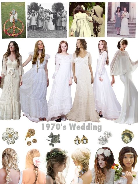 1970's inspired wedding 1970s Wedding Aesthetic, 1970s Wedding Dress Vintage 70s, 70 Wedding Dress Vintage 70s, 70s Inspired Wedding Dress, 70’s Wedding Dress, 70s Wedding Dress Vintage, 1970’s Wedding Dress, 1970 Clothing, Historical Wedding Dresses