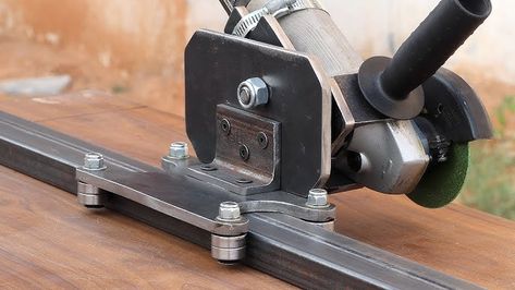 Diy Tools Metal, Welding Jig, Angle Grinder Stand, Diy Router Table, Homemade Lathe, Machine Shop Projects, Track Saw, Tool Box Diy, Machining Metal Projects