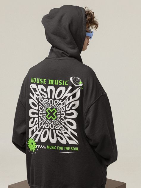 *  This hoodie is not oversized, you need to buy 2-3 sizes larger than you normally wear  * - Unisex Adult Sizing - Props used in photos are NOT included with purchase Check out this design on other products! Gildan 5000 Shirts: https://www.etsy.com/listing/1449994322/house-music-t-shirt-house-music-tee?click_key=a4cb1d1fd501085063a4fd01c577a6b9f907f5d9%3A1449994322&click_sum=16a2ef87&ref=shop_home_active_2&crt=1 Sweatshirts: https://www.etsy.com/listing/1462444518/house-music-shirt-festival-swe Back Sweatshirt Design, Music Festival Shirt Design, Merch Design Ideas Hoodie, Festival Tshirt Designs, Festival T Shirt Design, Graphic Hoodie Design, Cool Hoodies Designs, Street Wear Design, Festival Merch