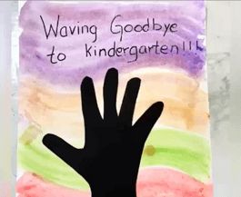 Watercolor Silhouette Waving Goodbye Art Project Kindergarten End Of The Year Crafts For Preschoolers, Art Project Kindergarten, Preschool Painting, Summer Preschool Crafts, Waving Goodbye, Summer Preschool Activities, Watercolor Silhouette, Class Art Projects, Letter Craft