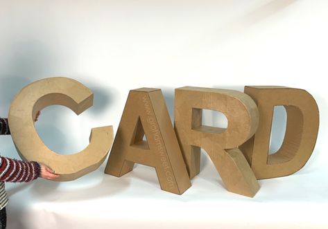 3D Cardboard Letters for retail display and events. 3d Cardboard Letters, Diy Cardboard Letters, Large Cardboard Letters, 3d Letters Decoration, Letter Decoration Ideas, 3d Letters Diy, Diy Marquee Letters, Ramadan Design, Graduation Photo Booth