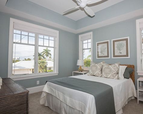 33 Best Tray Ceiling Ideas | Sebring Design Build | Design Trends Ceiling Bedroom Ideas, Bedroom Tray Ceiling, Tray Ceiling Bedroom, Bedroom With Tray Ceiling, Tray Ceiling Ideas, Beach Style Bedroom, Coastal Luxury, Bedroom Paint Colors Master, Morning Fog