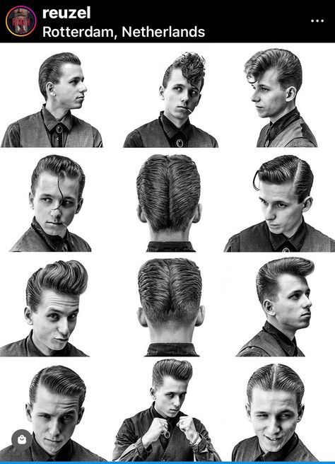 Mens 50s Hairstyles, Brylcreem Hairstyles, Greaser Hair, Mens Medium Length Hairstyles, Mens Haircuts Medium, 50s Hairstyles, Medium Length Hairstyles, Mens Hairstyles Medium, Rockabilly Hair