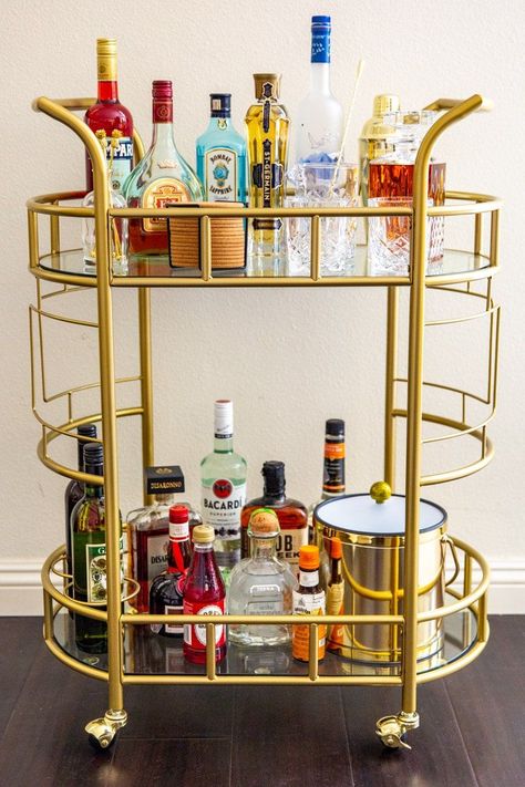 Here’s how to stock a fun and interesting home bar that’s perfectly tailored for you and your favorite drinks. Stock A Bar, Homemade Sour Mix, Best Rye Whiskey, Kahlua Coffee Liqueur, Drink Cart, Light Rum, Home Coffee Bar, Trends Magazine, Dark Rum