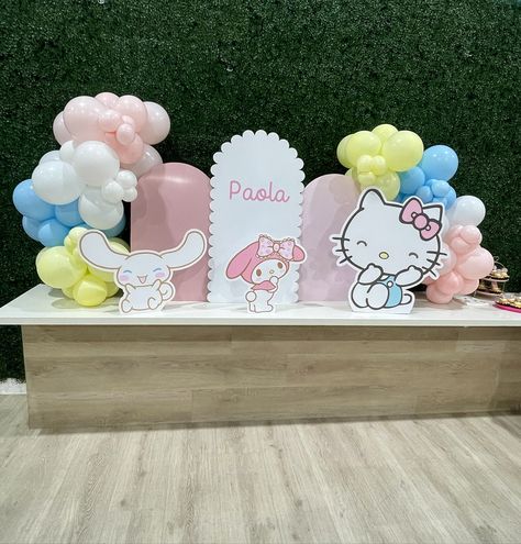 Birthday Paola || Hello Kitty and Sanrio 🎀 • More mini balloons 🤍 thank you for your preference🎀 @bereniceg_g #birthdayhellokitty #birthdaysanrio #sanriobirthday #partysanrio #decorationhellokitty #cinamonrollbirthdaytheme #sanrio #sanriodecor #sanriobirthday #sanriobirthdayparty #hellokitty #hellokittyparty #hellokittypartytheme Hello Kitty Backdrop, Hello Kitty And Sanrio, Hello Kitty Baby Shower, Hello Kitty Theme Party, Hello Kitty Baby, Mini Balloons, Hello Kitty Party, Baby Shower Theme, Future Baby