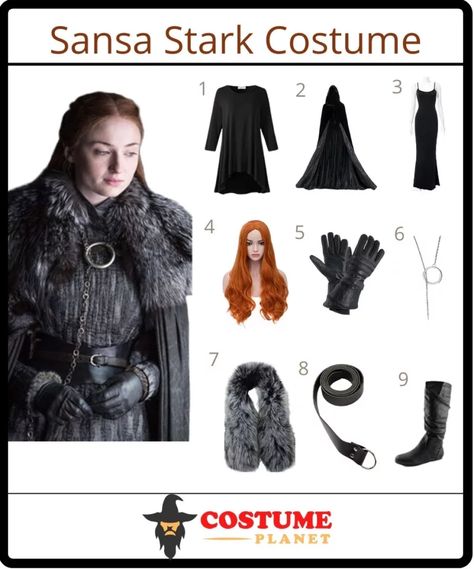 Sansa Stark Halloween Costume Sansa Halloween Costumes, Family Game Of Thrones Costumes, Sansa Stark Outfits, Sansa Stark Costume, Sansa Stark Cosplay, Queen Of The North, Game Of Thrones Halloween, Game Of Thrones Dress, Game Of Thrones Sansa