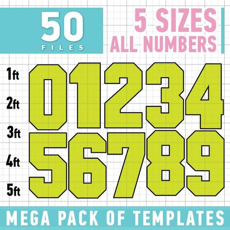 Giant Numbers > Reuse and Play Standing Numbers Diy, Diy Birthday Number, Giant Numbers, Large Printable Numbers, Block Numbers, Fancy Numbers, Marquee Numbers, Diy Marquee Letters, Balloon Mosaic